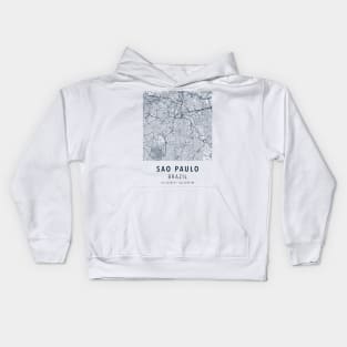 sao paulo simple map Kids Hoodie